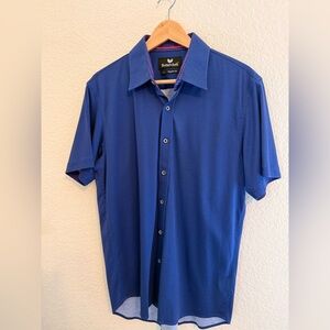 Butter Cloth Button Up Shirt Mens Large Short Sleeve Regular Fit‎